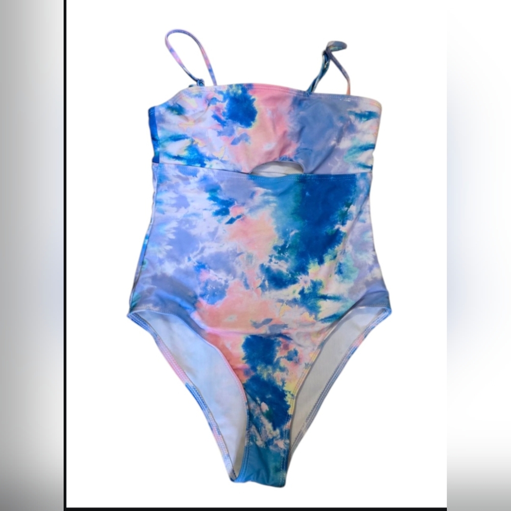 Womens  Tie-Dye Swimsuit Sz S